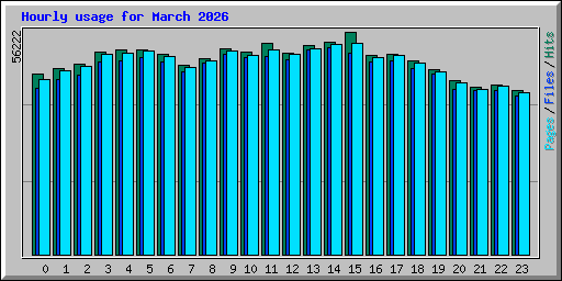 Hourly usage for March 2026
